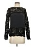 Intermix 100% Silk Black Long Sleeve Silk Top Size S - photo 1