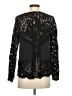 Intermix 100% Silk Black Long Sleeve Silk Top Size S - photo 2