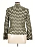 Evan Picone 100% Cotton Chevron-herringbone Green Blazer Size 14 - photo 2