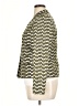 Evan Picone 100% Cotton Chevron-herringbone Green Blazer Size 14 - photo 5