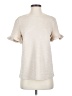 Shein Ivory Short Sleeve Top Size 2 - photo 1