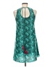 Judith March 100% Polyester Graphic Teal Cocktail Dress Size M - photo 2