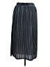 Downeast Solid Silver Casual Skirt Size L - photo 2