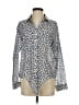 J.Jill Animal Print Blue Long Sleeve Blouse Size S - photo 1