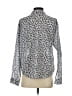 J.Jill Animal Print Blue Long Sleeve Blouse Size S - photo 2