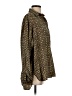 Go Silk 100% Silk Print Gold Long Sleeve Silk Top Size 1 - photo 4