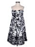 Xscape 100% Polyester Paisley White Black Cocktail Dress Size XS - photo 1
