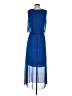 Robert Louis 100% Polyester Blue Casual Dress Size S - photo 2
