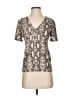 West Kei Silver Short Sleeve Top Size S - photo 1