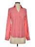 Express Outlet 100% Polyester Color Block Pink Long Sleeve Blouse Size XS - photo 1