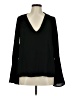 DM Collection Black Long Sleeve Blouse Size M - photo 1