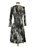 Dots Graphic Gray Cocktail Dress Size S - photo 2
