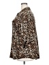 Emily Daniels Animal Print Brown 3/4 Sleeve Blouse Size 2X - photo 5