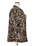 Emily Daniels Animal Print Brown 3/4 Sleeve Blouse Size 2X - photo 4