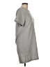 Hyfve Solid Gray Casual Dress Size L - photo 4
