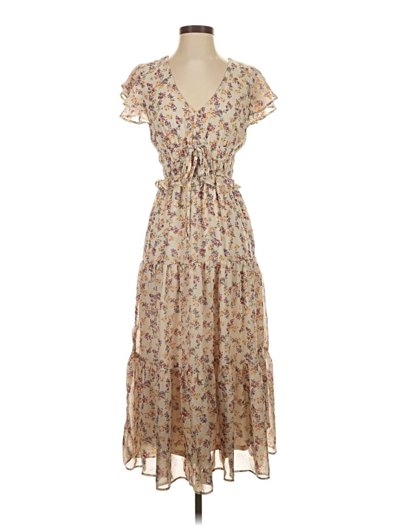 Pre-owned Dee Elly Casual Dress In Brown