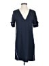 Zara Basic Solid Blue Casual Dress Size S - photo 1