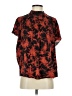 Caballero Print Red Short Sleeve Blouse Size S - photo 1