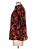 Caballero Print Red Short Sleeve Blouse Size S - photo 5