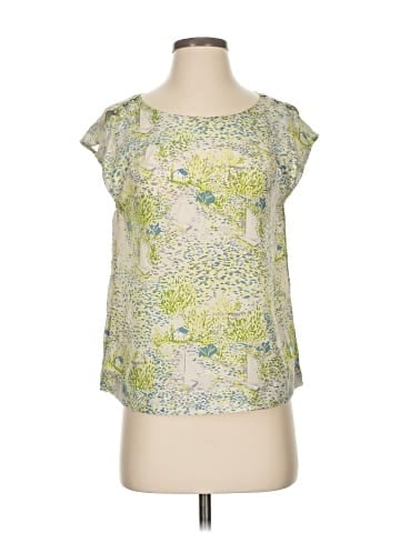 We Love Vera Short Sleeve Silk Top (view 1)