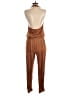 YFB Solid Brown Jumpsuit Size S - photo 2