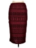 iris Print Red Casual Skirt Size L - photo 1