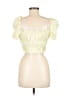 Zara Yellow Short Sleeve Top Size M - photo 2
