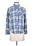 Rails 100% Rayon Plaid Blue Long Sleeve Button-Down Shirt Size S - photo 1