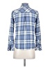 Rails 100% Rayon Plaid Blue Long Sleeve Button-Down Shirt Size S - photo 2