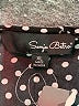 Sonja Betro 100% Polyester Polka Dots Black Short Sleeve Blouse Size XL - photo 7