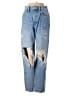 Zara Hearts Blue Jeans Size 2 - photo 1