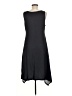 Unbranded Solid Black Casual Dress Size M - photo 2