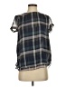MiH 100% Silk Gray Short Sleeve Silk Top Size XS - photo 1