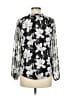 Beacon Apparel Silver Long Sleeve Blouse Size M - photo 2