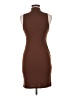 No Comment Solid Brown Casual Dress Size M - photo 2