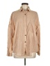 Polly Tan Long Sleeve Button-Down Shirt Size 8 - photo 1