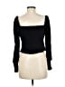 Gianni Bini Black Long Sleeve Top Size M - photo 2