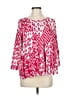 Fig Pink 3/4 Sleeve Blouse Size M - photo 1