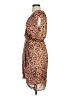 Express 100% Polyester Animal Print Brown Cocktail Dress Size S - photo 5