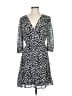 Sam Edelman 100% Polyester Animal Print Black Casual Dress Size 6 - photo 1