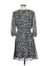 Sam Edelman 100% Polyester Animal Print Black Casual Dress Size 6 - photo 2