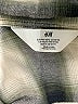 H&M 100% Cotton Plaid Green Long Sleeve Button-Down Shirt Size 12 - photo 3