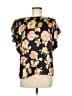DR2 100% Polyester Black Short Sleeve Blouse Size M - photo 1