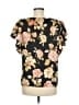 DR2 100% Polyester Black Short Sleeve Blouse Size M - photo 2