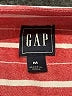 Gap 100% Viscose Stripes Red Long Sleeve Blouse Size M - photo 4