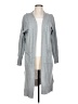 Nine West Solid Gray Cardigan Size L - photo 1