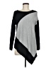 Joan Vass Color Block Gray Pullover Sweater Size M - photo 1