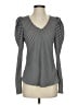 Maison d' Amelie 100% Polyester Gray Long Sleeve Top Size S - photo 1