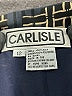 Carlisle 100% Silk Tweed Black Silk Skirt Size 12 - photo 4