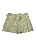 Jonathan Simkhai Metallic Green Khaki Shorts Size 6 - photo 1